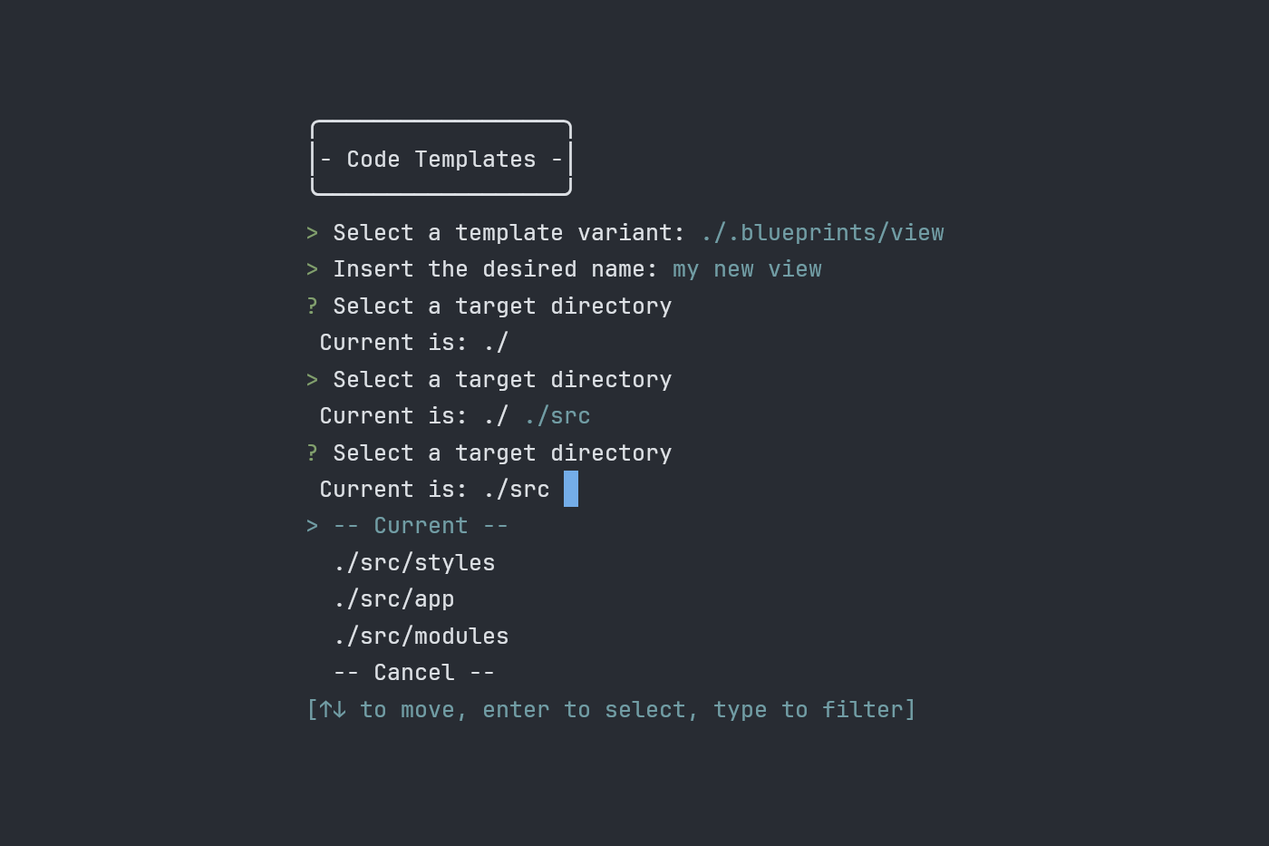 Search the desired destination